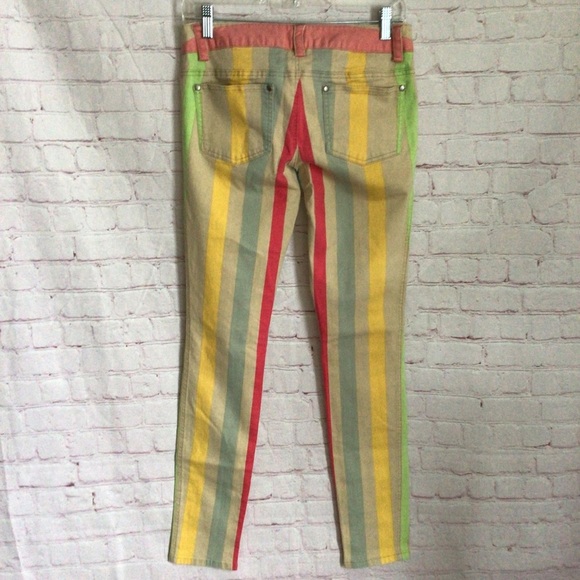 Alice + Olivia by Stacey Bendet Striped Jeans - Size 4 - Picture 5 of 12